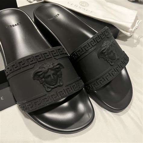 all white versace men slides|Versace pool slides men.